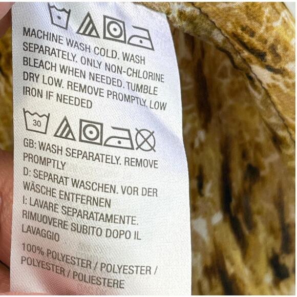 Susan Graver Womens L Open Front Cardigan Two-Tone Brown/Gold Bell Sleeve - Picture 4 of 6